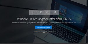 Read more about the article Free Upgrade to Microsoft Windows 10 Ends July 29th